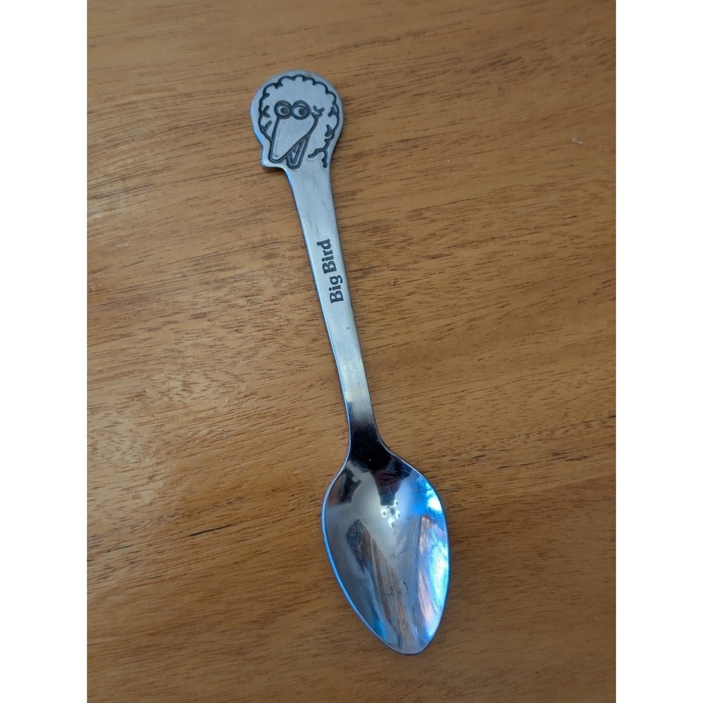 Vintage Big Bird Spoon Muppets Inc Stainless By Demand Sesame Street Spoon